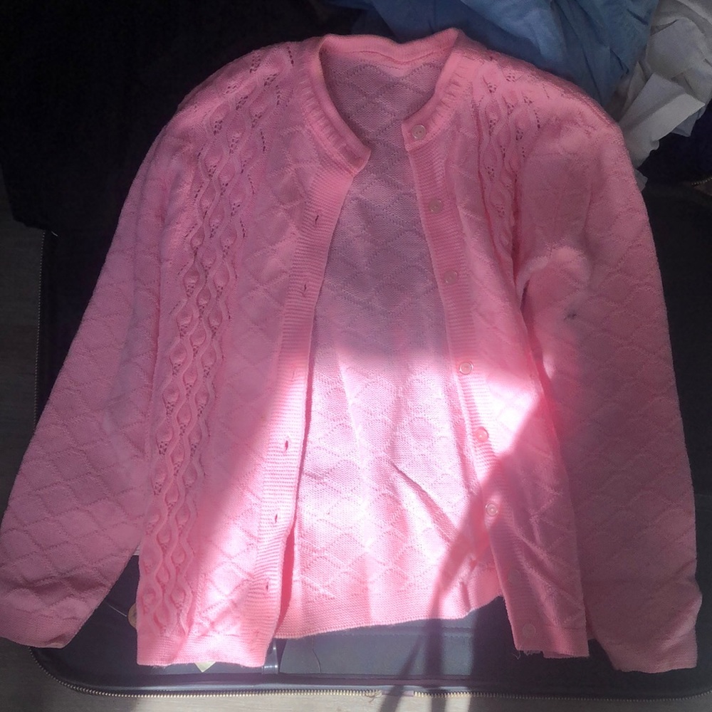 Pink vintage cardigan